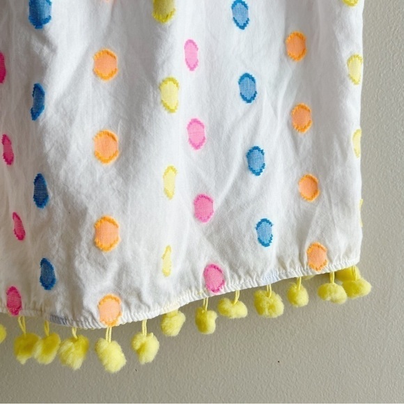 Lilly Pulitzer Byrde Top, Embroidered with Pom-Pom Hem, Adjustable Straps, XS - Picture 6 of 11